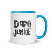 Load image into Gallery viewer, &quot;DOG JUNKIE&quot; + GRAPHIC – 2 Sided Colored Mugs
