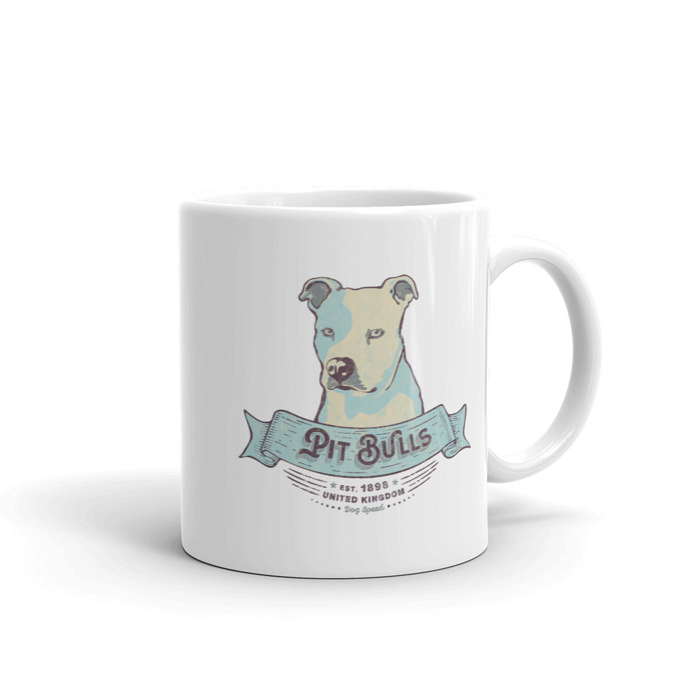 Pit Bull – White Mugs