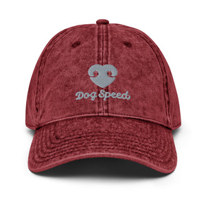 DOG SPEED LOGO – Vintage Denim Style Hat