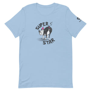 "SUPER STAR" DOG FART Humorous Dog Illustration – Premium Unisex T-Shirt