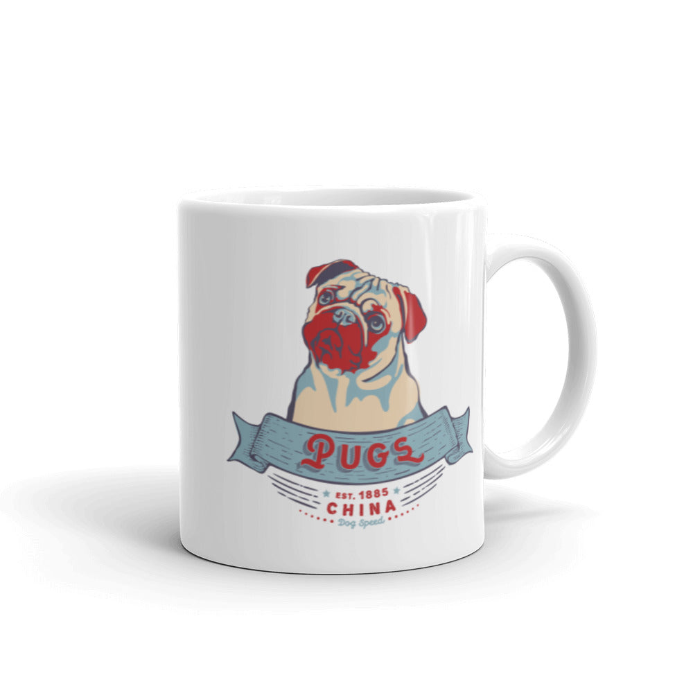 Pug – White Mugs