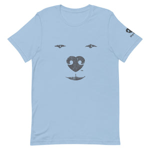 ABSTRACT SQUINTING DOG FACE – Premium Unisex T-Shirts