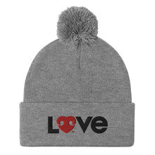 Load image into Gallery viewer, &quot;LOVE&quot; DOG LOVERS DESIGN – Pom-Pom Beanies
