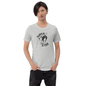 "SUPER STAR" DOG FART Humorous Dog Illustration – Premium Unisex T-Shirt