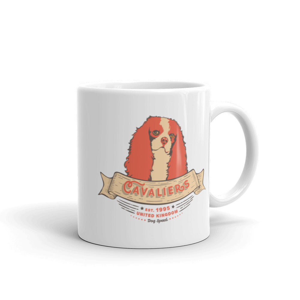 Cavalier King Charles Spaniel – White Mugs