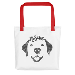 RESCUE DOG FACE DESIGN – Tote Bags