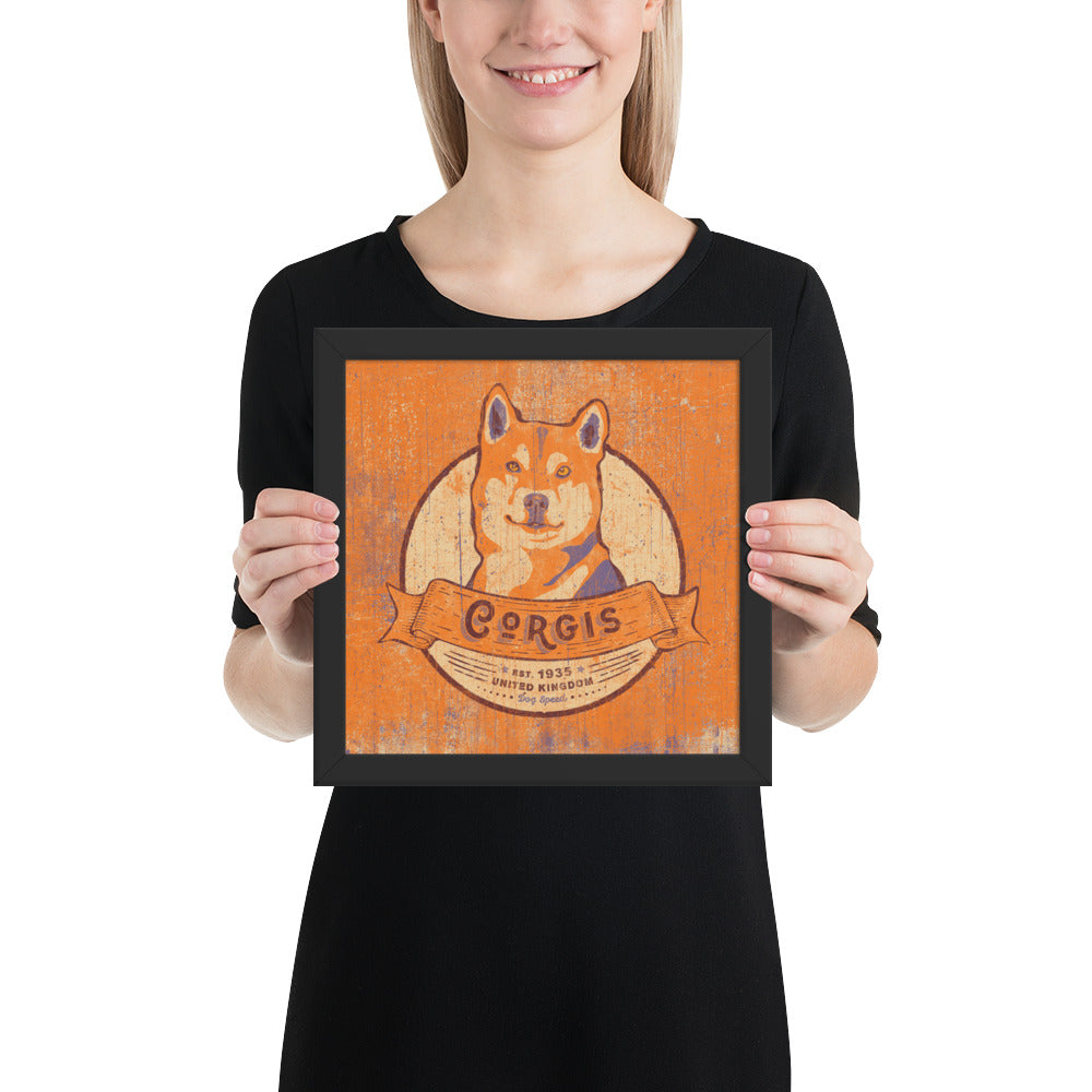 Corgi – Framed Posters