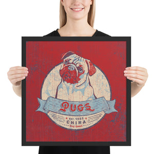 Pug – Framed Posters