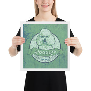 Poodle – Framed Posters