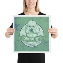 Load image into Gallery viewer, Poodle – Framed Posters
