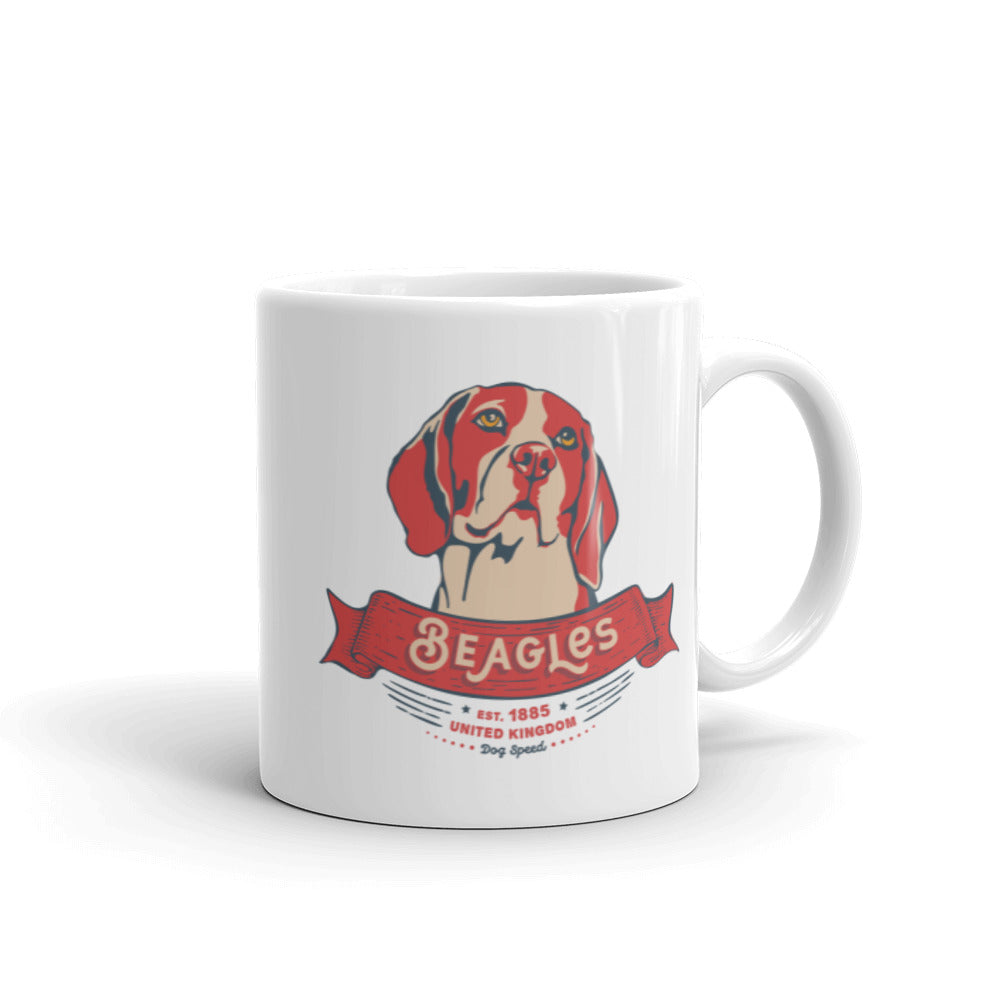 Beagle – White Mugs